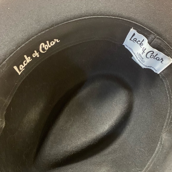 Black Lack of Color Hat Sz M - Picture 2 of 4